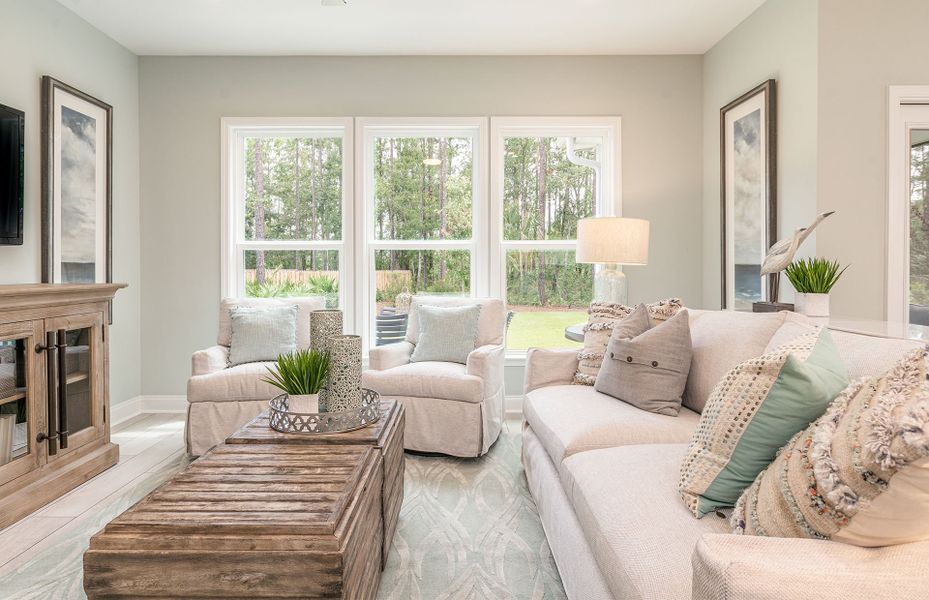 Furnished interior view inside a new home in Midpoint at New Riverside, Bluffton (Image 12).