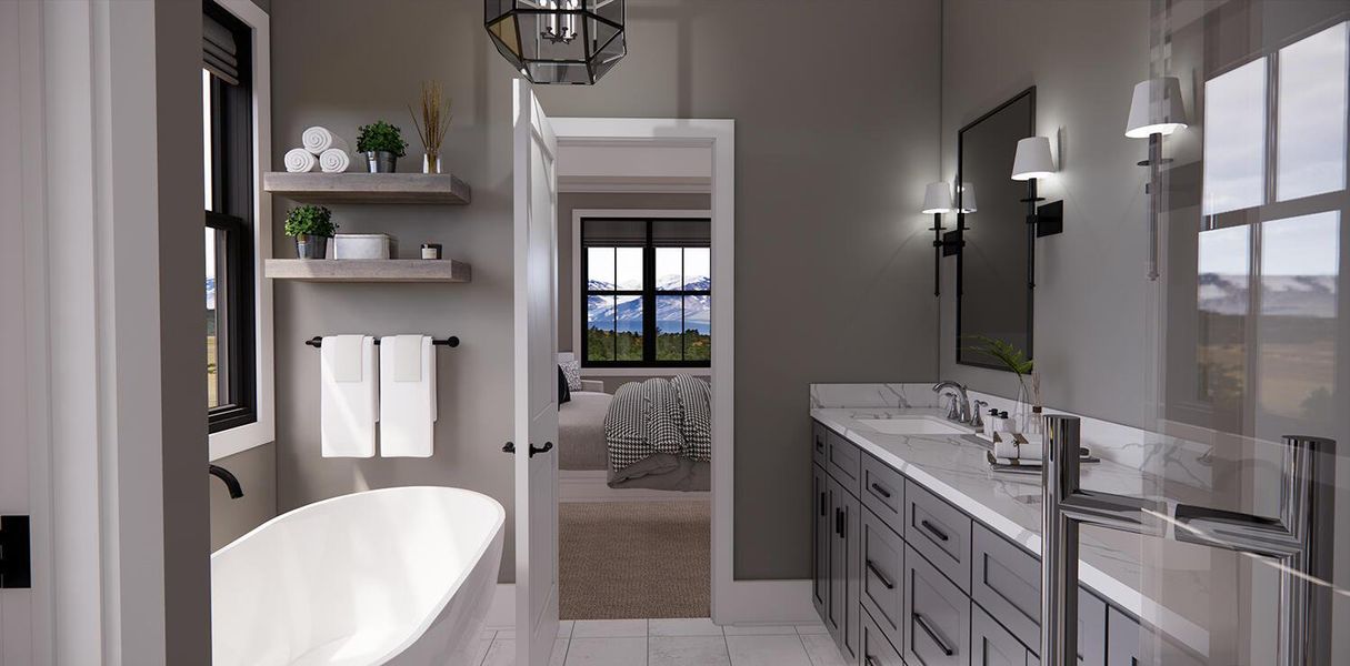 Furnished interior view inside a new home in , Lake Worth (Image 20).