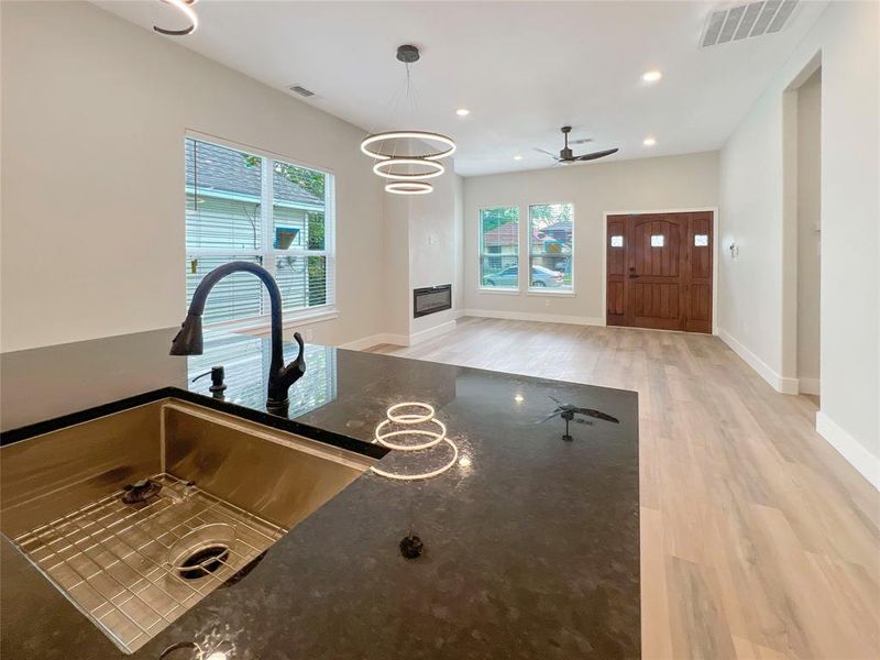 Furnished interior view inside a new home in , Dallas (Image 8).