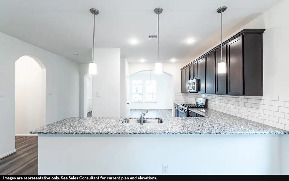 Furnished interior view inside a new home in Sunfield, Buda (Image 3). Furnished interior view inside a new home in Sunfield, Buda (Image 3).