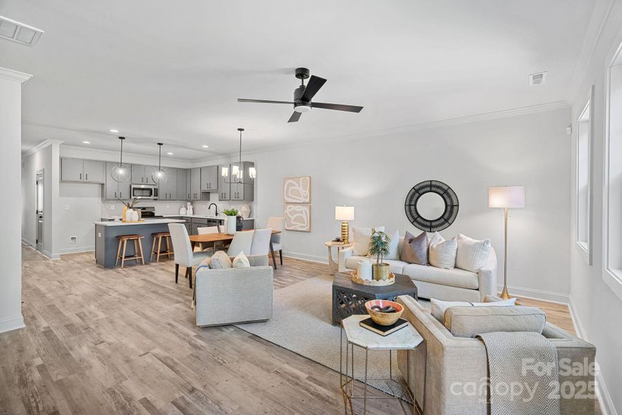 Furnished interior view inside a new home in , Charlotte (Image 14).