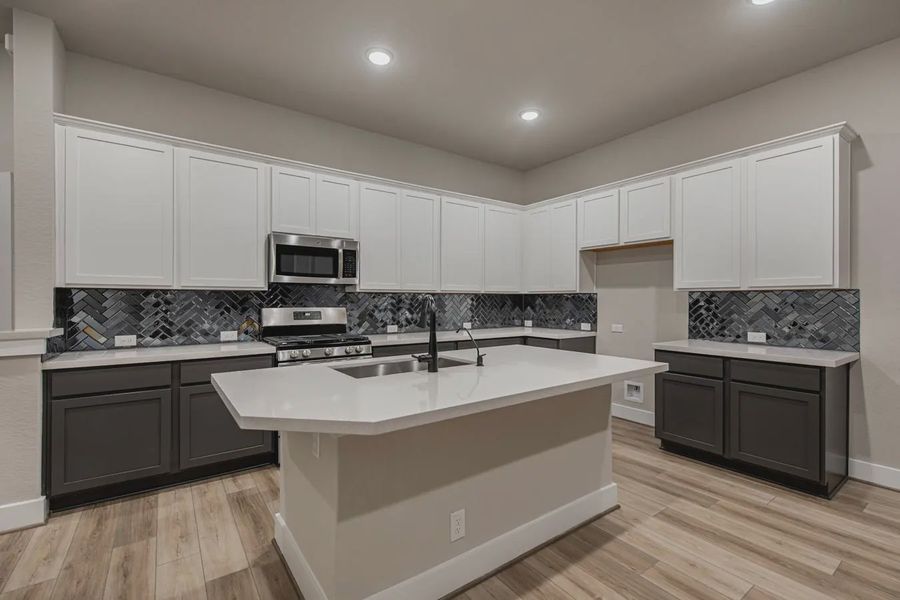 Representative furnished interior of a home built from the Jordy by Chesmar Homes in Stillwater Ranch, Buda (Image 5).