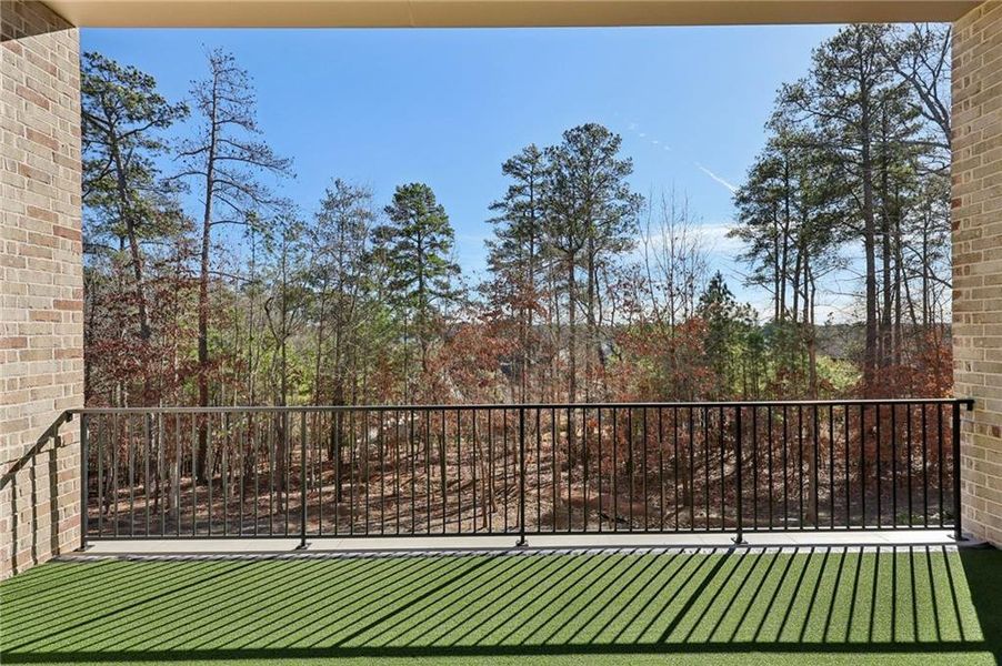 Exterior details and patio area of a home in , Suwanee (Image 36).