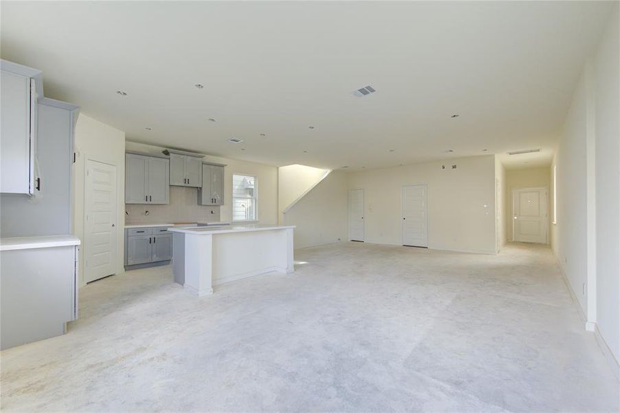 Kitchen and Family Room area