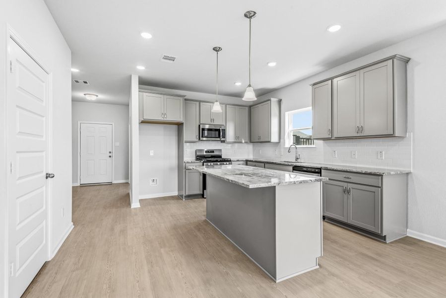 Kitchen with granite