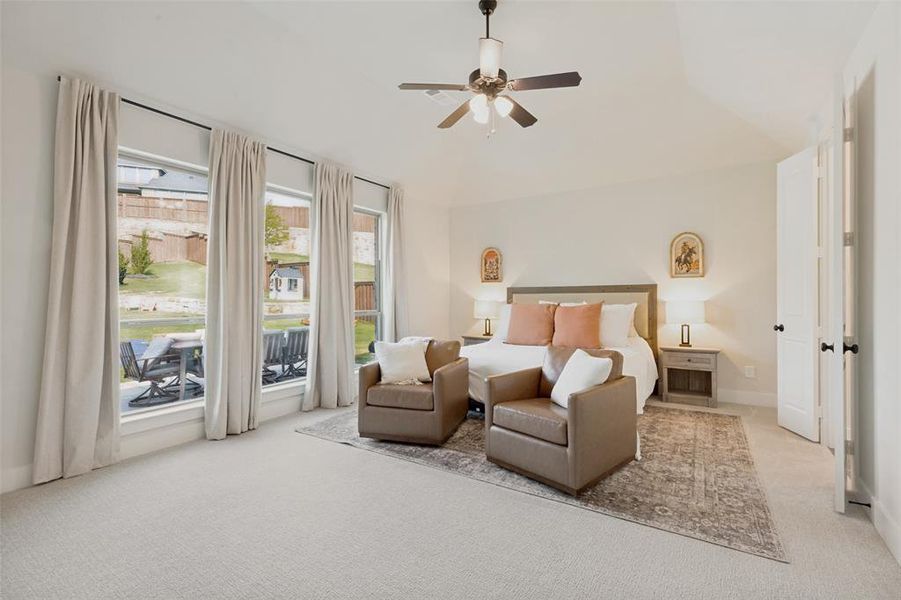 Furnished interior view inside a new home in Reunion, Rhome (Image 24).