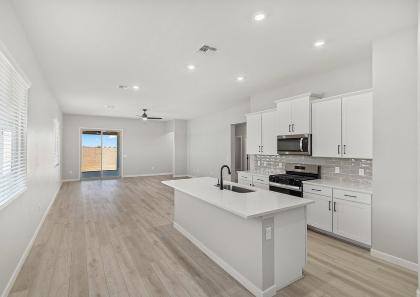 This floor plan has an open-concept layout perfect for entertaining.