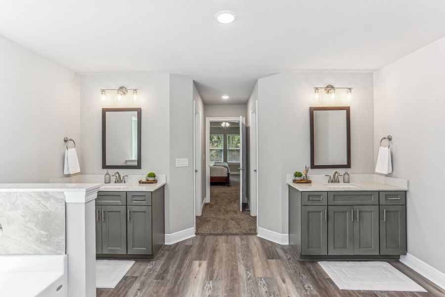 Representative furnished interior of a home built from the The Sapphire by Herbst Homes in Prosperity Point, Milton (Image 86).