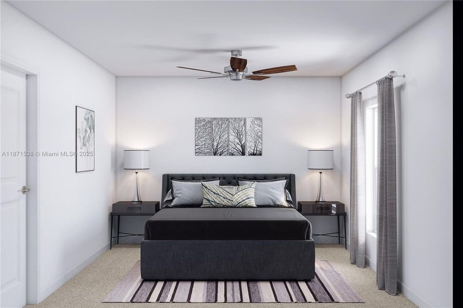 Furnished interior view inside a new home in Acacia Groves, Miami (Image 10).