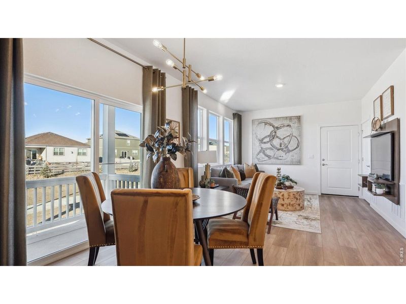 Furnished interior view inside a new home in Villas at Vantage, Berthoud (Image 3).