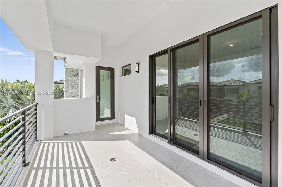 Balcony off 2nd bedroom