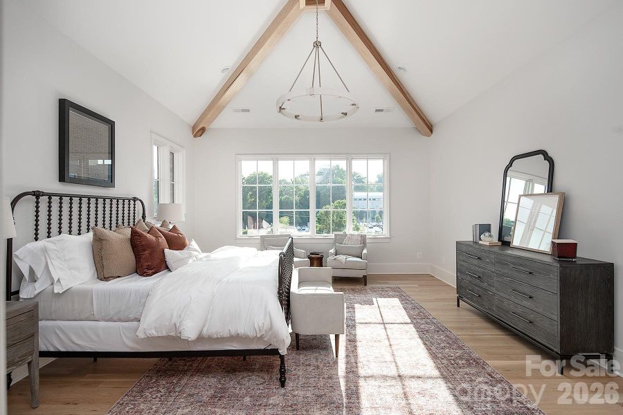Furnished interior view inside a new home in , Charlotte (Image 8).