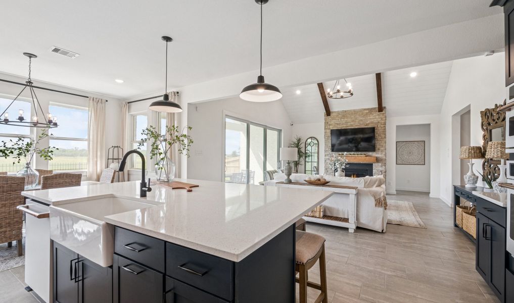Kitchen with white apron-front sink Kitchen with white apron-front sink