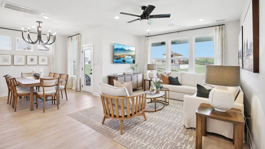 Representative furnished interior of a home built from the Lassiter by DRB Homes in Cottages of Bearwood, Mount Pleasant (Image 9).
