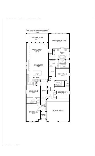 2D floor plan layout of this home in Ventana 50', Fort Worth, TX (Image 2). 2D floor plan layout of this home in Ventana 50', Fort Worth, TX (Image 2).
