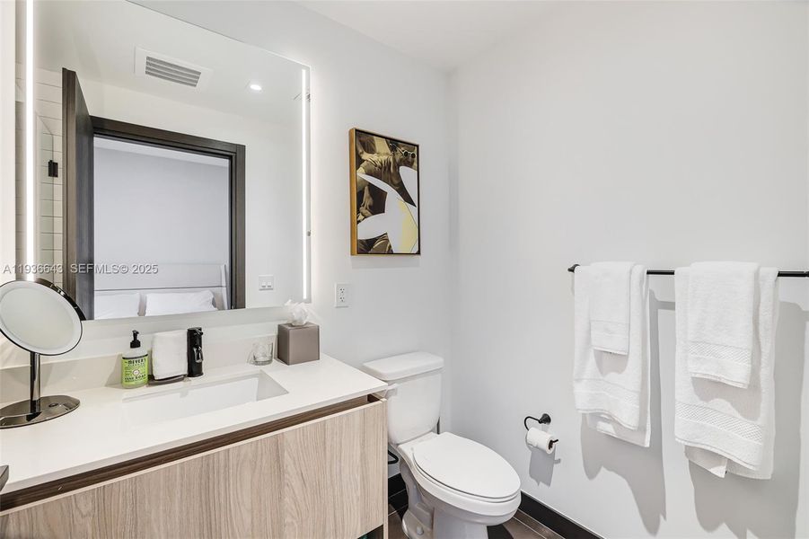 Furnished interior view inside a new home in The Elser Hotel & Residences, Miami (Image 55).