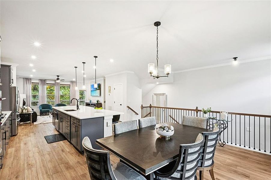 Furnished interior view inside a new home in Parkside at Mason Mill, Decatur (Image 13).