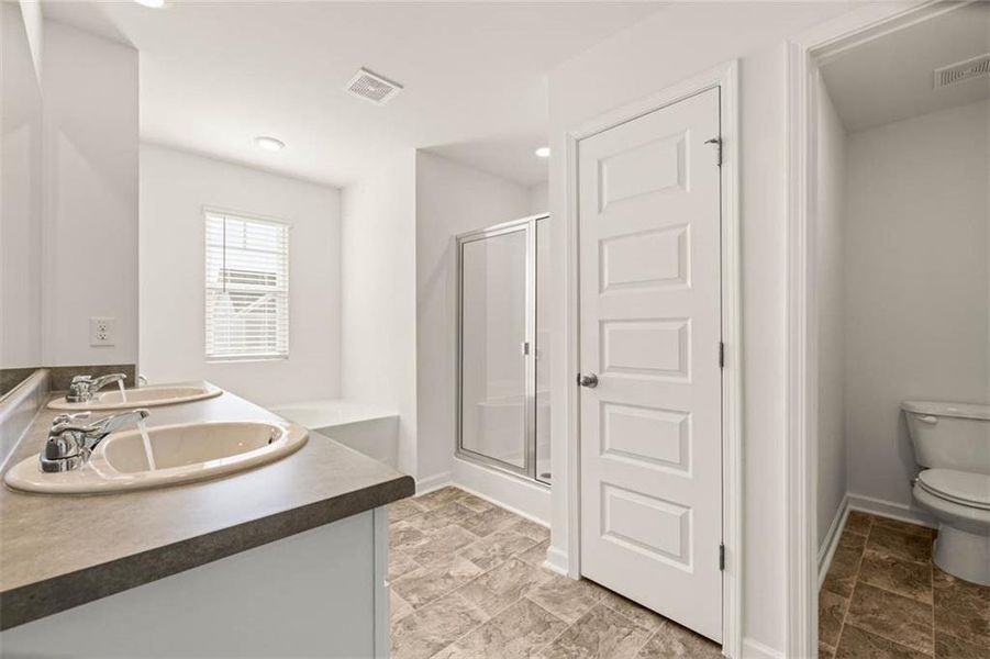 Furnished interior view inside a new home in Oakchase at Hampton, Hampton (Image 7). Furnished interior view inside a new home in Oakchase at Hampton, Hampton (Image 7).