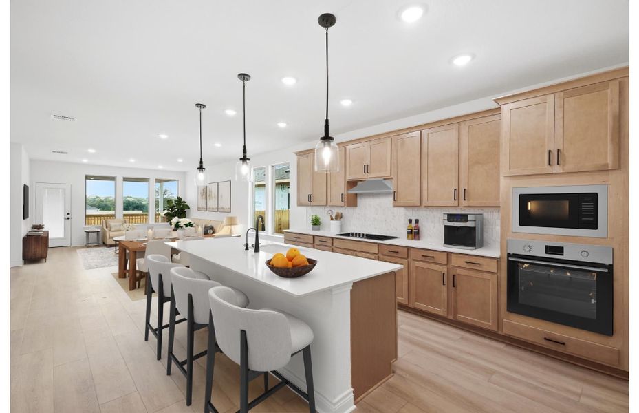 Representative furnished interior of a home built from the Fairweather by Pulte Homes in Bison Ridge, San Antonio (Image 17).