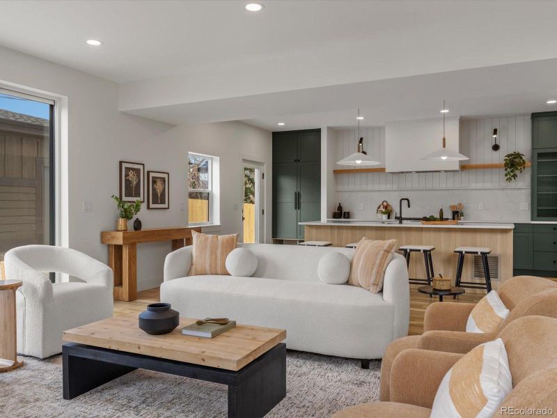 Furnished interior view inside a new home in , Denver (Image 17).