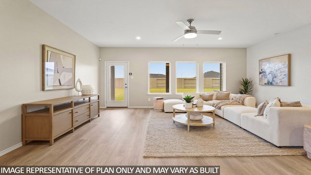 Furnished interior view inside a new home in Porters Mill, New Caney (Image 8).