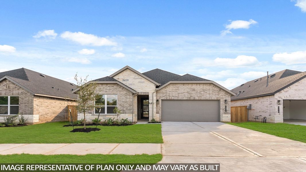Representative exterior photo of a completed home built from the Garnet by D.R. Horton in Mill Creek Estates, Magnolia, TX (Image 21). Representative exterior photo of a completed home built from the Garnet by D.R. Horton in Mill Creek Estates, Magnolia, TX (Image 21).