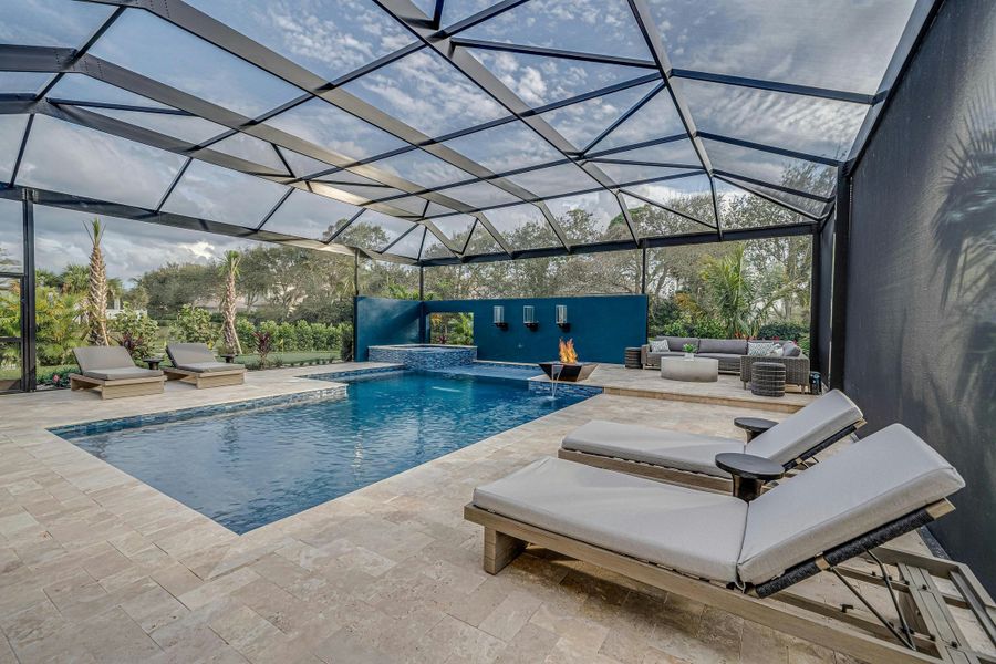 2D floor plan layout for the Sand Dollar Grande by GHO Homes in The Strand, Indian River Shores, FL (Image 57).