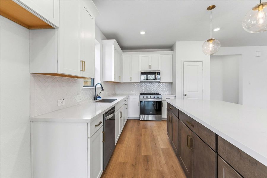 Furnished interior view inside a new home in Elyson, Katy (Image 15). Furnished interior view inside a new home in Elyson, Katy (Image 15).