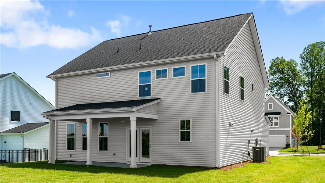 Exterior details and patio area of a home in Fieldstone, Lexington (Image 25).