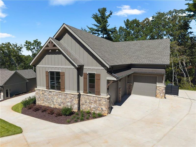 Front exterior of a new home in , Dahlonega, GA, highlighting curb appeal (Image 31).