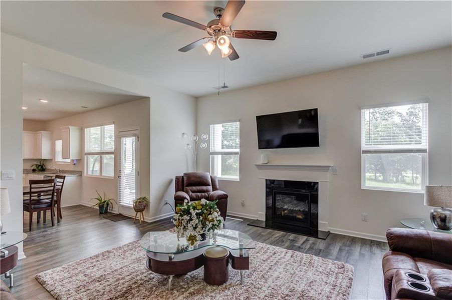 Furnished interior view inside a new home in Stillwater Springs, Dacula (Image 7). Furnished interior view inside a new home in Stillwater Springs, Dacula (Image 7).