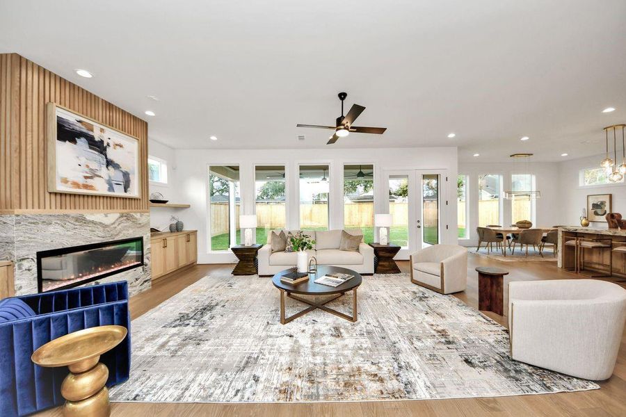 Furnished interior view inside a new home in , Houston (Image 31).