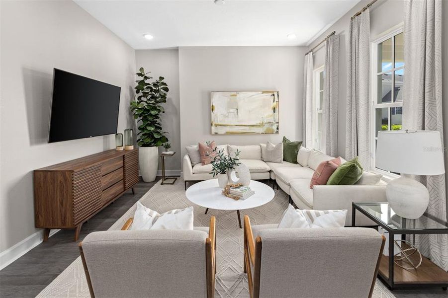 Furnished interior view inside a new home in Celebration - Island Village, Celebration (Image 11). Furnished interior view inside a new home in Celebration - Island Village, Celebration (Image 11).