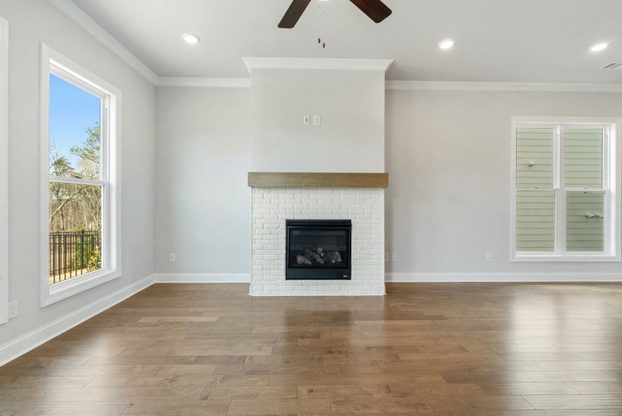 Representative unfurnished interior of a home built from the The Camilla by The Providence Group in Aberdeen, Hoschton (Image 17).