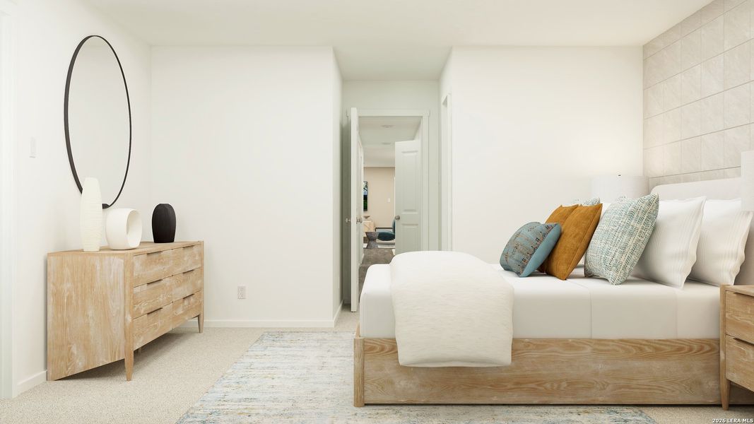 Furnished interior view inside a new home in Brookmill, San Antonio (Image 16).
