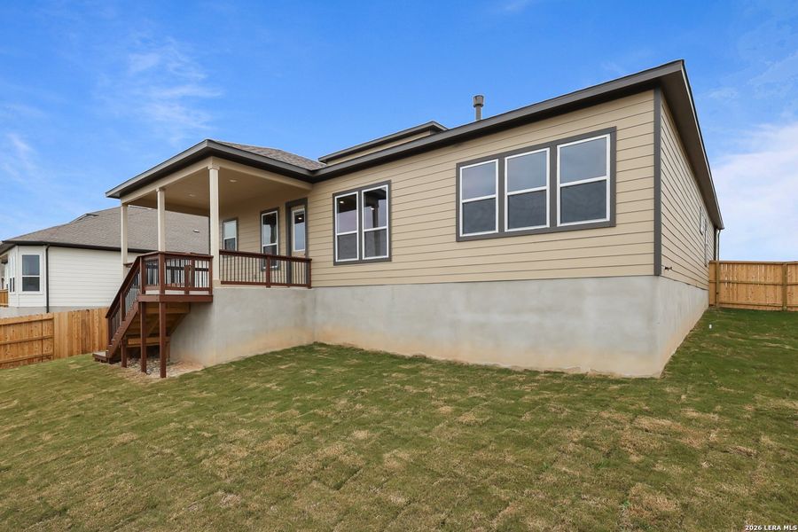 Exterior details and patio area of a home in Homestead, Schertz (Image 3). Exterior details and patio area of a home in Homestead, Schertz (Image 3).