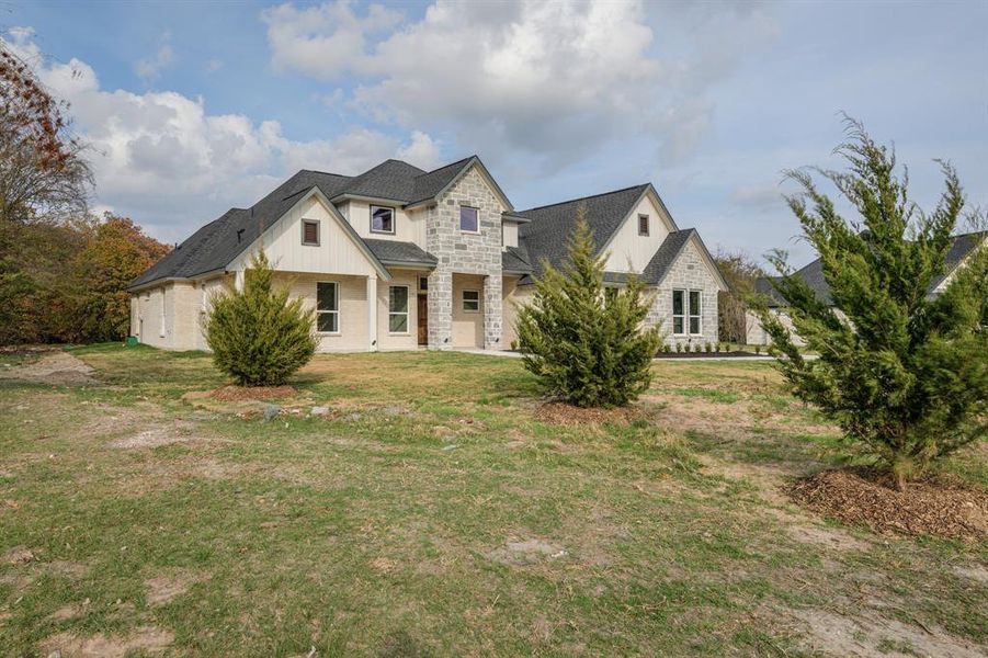 Front exterior of a new home in , Terrell, TX, highlighting curb appeal (Image 21).