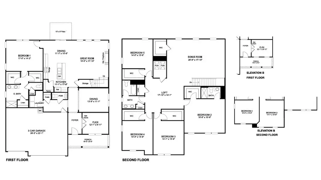 2D floor plan layout of this home in Fieldcrest Acres, Blountville, TN (Image 2).