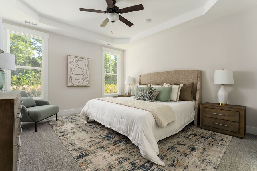 Representative furnished interior of a home built from the Beaufort by Stevens Fine Homes in Murray Woods, Wilmington (Image 9).