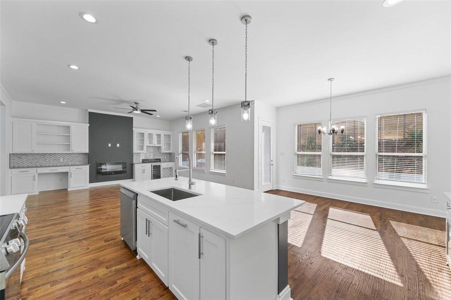 Furnished interior view inside a new home in , Dallas (Image 17).