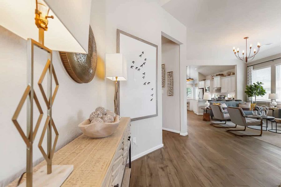Furnished interior view inside a new home in The Trails, New Caney (Image 5).