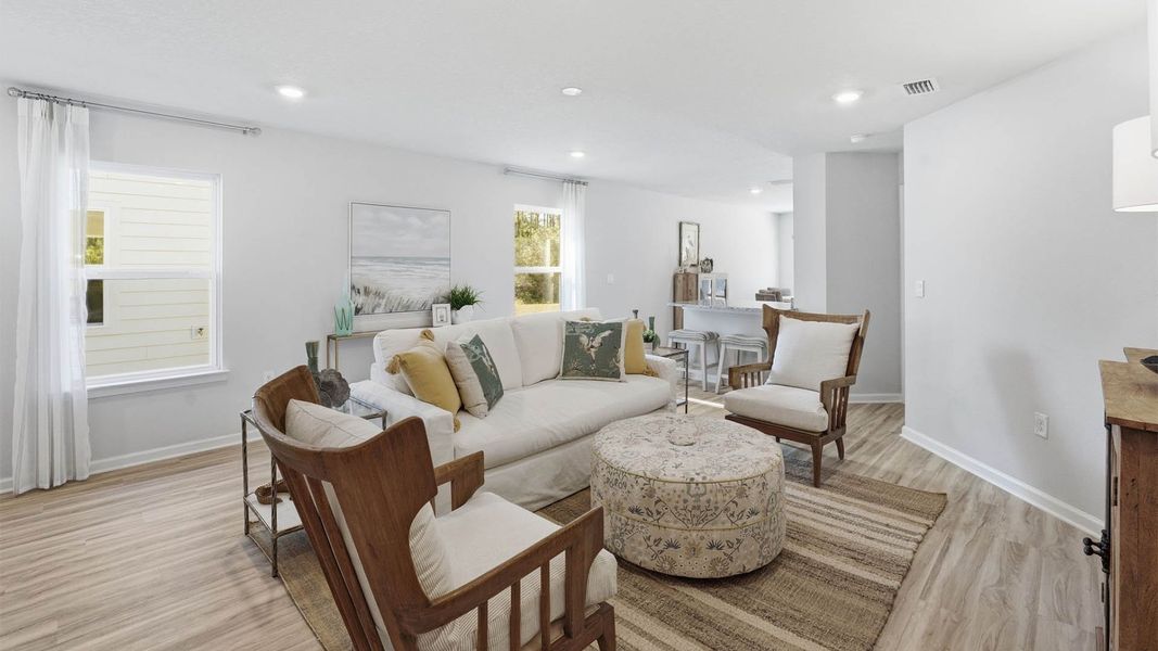 Furnished interior view inside a new home in Chateau Nemours, Port Saint Joe (Image 10).