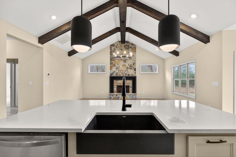 Furnished interior view inside a new home in Blackwelder Bluff, Bowdon (Image 8).