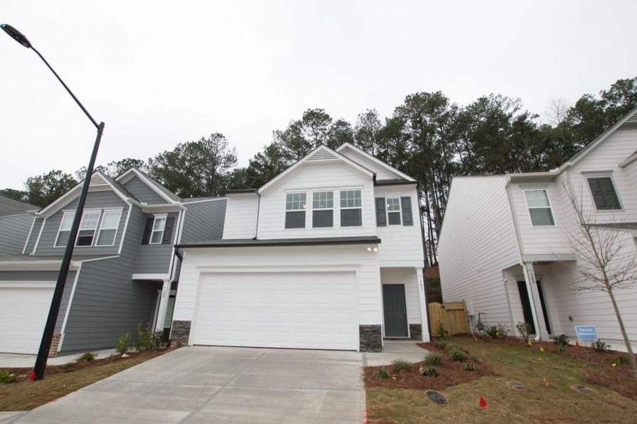 Representative exterior photo of a completed home built from the Glade by Piedmont Residential in Meadowyn, Cartersville, GA (Image 16).