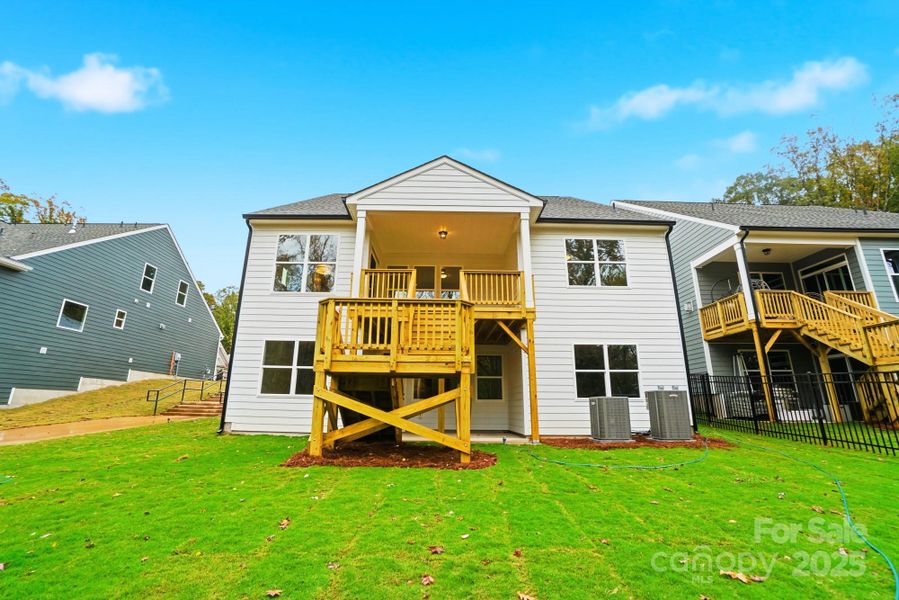 Exterior details and patio area of a home in Villas at Prestwick, Mooresville (Image 19).