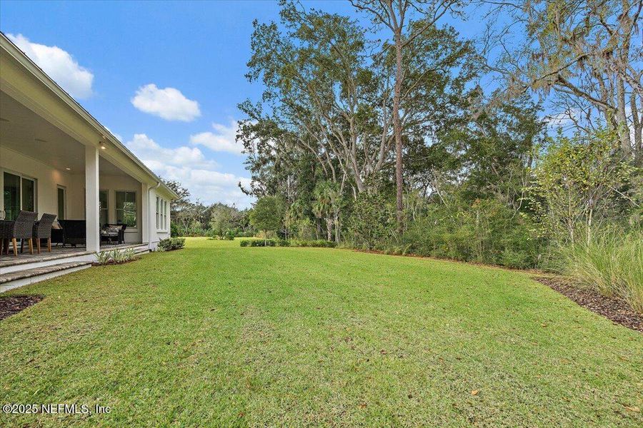 Exterior details and patio area of a home in River Landing at Nocatee (DF Luxury Homes), Ponte Vedra (Image 34). Exterior details and patio area of a home in River Landing at Nocatee (DF Luxury Homes), Ponte Vedra (Image 34).