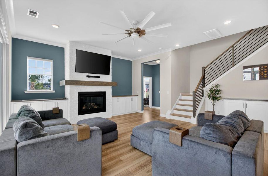 Furnished interior view inside a new home in Nexton, Summerville (Image 17). Furnished interior view inside a new home in Nexton, Summerville (Image 17).