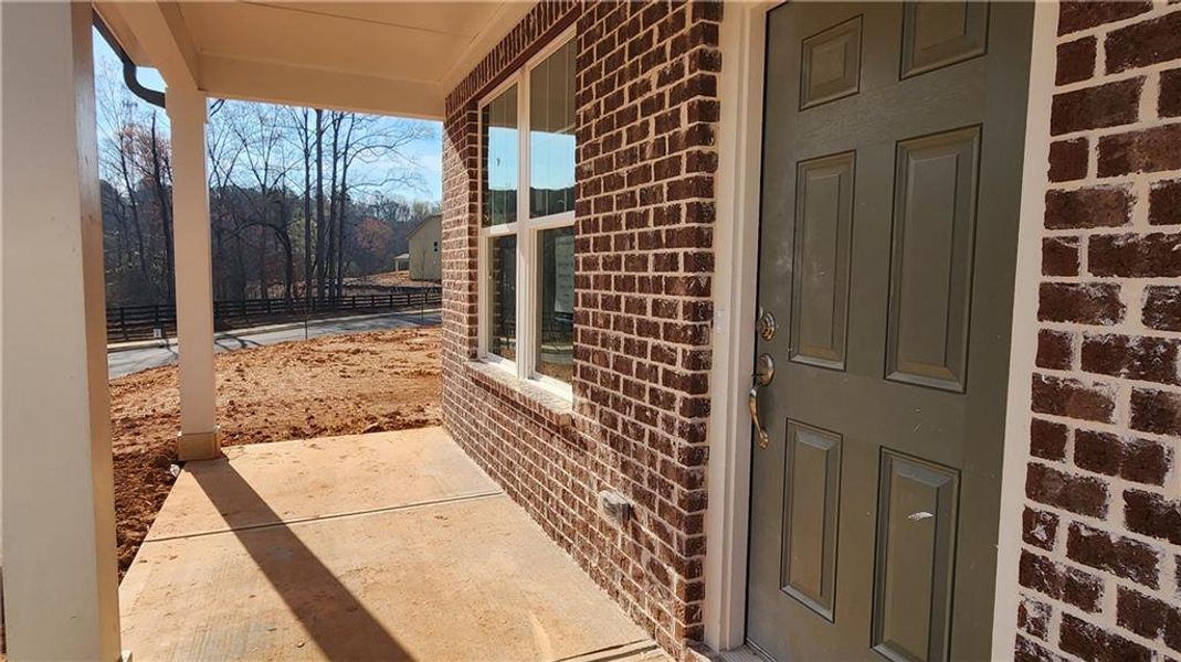Exterior details and patio area of a home in The Estates at Casteel, Bethlehem (Image 3).