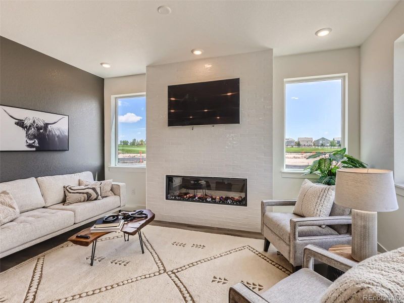 Furnished interior view inside a new home in Elevations at Murphy Creek, Aurora (Image 3).