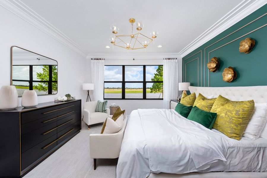 Representative furnished interior of a home built from the Tribeca by GL Homes in Valencia Parc at Riverland, Port St. Lucie (Image 19).